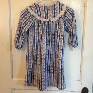 Lanz of Salzburg blue pajama dress nightgown
